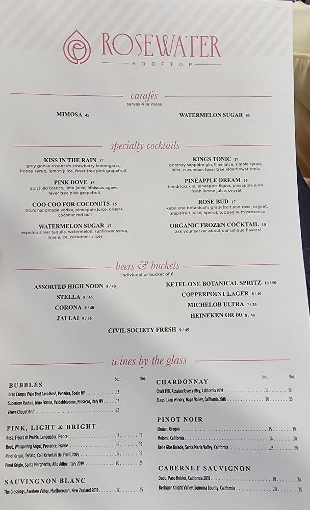 Rosewater Rooftop by Akira Back Menu image 2